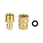 Nqeuepn 2PCS M22 14MM To 3/8" Pressure Washer Adapter Set, Brass 5000 Psi. Fixed Price $18.26.
