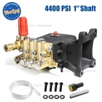 Toolcy Pressure Washer Pump 3600-4400 Psi Max, 1" Shaft Horizontal Plunger Gpm. Fixed Price $268.79.
