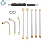 9-PIECE Set Of High Pressure Water Gun Extension Rod 1/4 Quick Connect 4000 Psi. Fixed Price $28.02.
