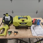 Ryobi RY14AM12 1.8 Gpm Automotive High Flow Pressure Washer Kit 1200 Psi. Fixed Price $119.99.