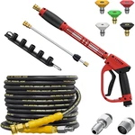25FT Kink Resistant Hose 5000PSI Pressure Washer Gun 15" Extension Wand. Fixed Price $79.96.