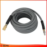Pressure Washer Hose Gray With Couplers 100FT 4000PSI 3/8". Fixed Price $88.34.