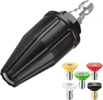 Yamatic Pressure Washer Turbo Nozzle Tips, 360 Rotating 3000PSI, Black. Fixed Price $64.90.