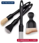 Qiotceen Car Detailing Brush Set 4-PIECE Kit For Interior & Exterior Cleaning. Fixed Price $12.98.