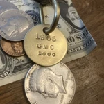 1965 Gmc Key Fob Solid Brass. Fixed Price $14.95.