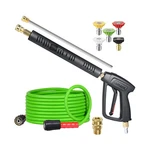 Yamatic Pressure Washer Gun And Hose, 25 Ft Flexible With Stai... Fast Ship. Fixed Price $94.39.