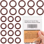 Nbringo Power Pressure Washer Rings - 30 Pack Viton 1/4" And 3/8", Brown. Fixed Price $24.13.