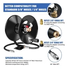 Mekoh Pressure Washer Hose Reel 50FTX3/8 65FTX1/4 , 4000PSI Heavy Duty Power. Fixed Price $76.00.