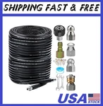 200FT Sewer Jetter Kit For Pressure Washer, 5800PSI Drain Cleaner Hose 1/4 Inch. Fixed Price $174.99.