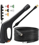 Joejet Pressure Washer Spray Gun Hose 32FT, Extension Wand 5 Nozzle Tips. Fixed Price $22.49.
