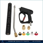 5000PSI 3/8" High Pressure Washer Gun With Extension Wand Trigger Handle 1/4". Fixed Price $46.59.