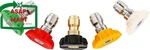 Tool Daily Pressure Washer Nozzle Tips Multiple Degrees, 1/4 Inch, 5-PACK (orifi. Fixed Price $18.40.