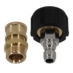 M22 To 1/4" Brass Adapter For Pressure Washer Quick Connect Gun 5000 Psi 2PACK. Fixed Price $16.70.