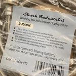 2-PACK Shark Industrial Premium Stainless Steel Washing Machine Hoses 4 Ft. Fixed Price $23.99.