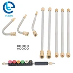 9 Pack Power Washer Lance With Atomization Nozzle Tips And Attachment Curved Rod. Fixed Price $28.26.