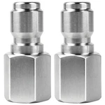 2PCS Pressure Washer Coupler - Stainless Steel 1/4" Or 3/8" Male Quick Connec.... Fixed Price $18.42.
