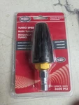 Simpson 80143 Turbo Spray Nozzle, Up 3600 Psi Quick Connect Oscillating. Fixed Price $21.50.