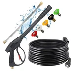 Pressure Washer Gun 4000 Psi 26 Hose 16 Wand 5 Nozzles M22 Selkie Extension Tips. Fixed Price $59.99.