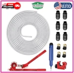 3/8 Od Aluminum Fuel Line Hard Kit 25FT, 1060 Grade Tubing Coiled. Fixed Price $90.29.