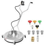 30'' Pressure Washer Surface Cleaner With 4 Wheels, Dual Handle, Stainless St.... Fixed Price $535.74.