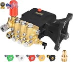 Pressure Washer Pump 3600-4400 Psi Max 4.4 Gpm, 1 Inch Shaft Horizontal Tripl. Fixed Price $344.34.