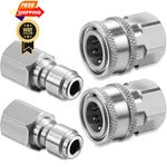 Hotop 2 Sets Npt 3/8 Pressure Washer Quick Inch, Internal Thread. Fixed Price $24.98.