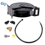 Auto-retractable Pressure Washer Hose Reel 50FT X 3/8" 4000 Psi Heavy Duty. Fixed Price $126.97.