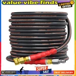 Pressure Washer Hose 50FT, 4800PSI Wire Braid Power Extension 3/8 In. Fixed Price $103.99.