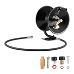 Vevor Pressure Washer Hose Reel 50 Ft X 3/8 Inch Steel Wall Floor Mount 4000PSI. Fixed Price $65.99.