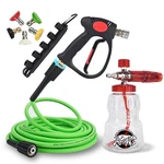 High Pressure Washer Spray Gun & Foam Cannon 32OZ Kink Resistant Hose 32FT .... Fixed Price $104.70.