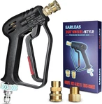 Short Pressure Washer Gun With Swivel, Anti-tangle Design, Max 4000 Psi, Heavy. Fixed Price $40.21.