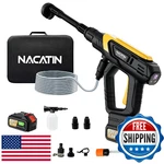 1000PSI Cordless Pressure Washer, 21V 4.0AH Battery-powered Brushless Motor. Fixed Price $97.68.