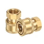 Uxcell 2PCS Pressure Washer Adapter, 1/4" Female Quick Plug To M14 Yellow. Fixed Price $20.67.
