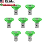Tool Daily 25 Degree Green Pressure Washer Nozzle Tips 7-PACK 4000 Psi From Usa. Fixed Price $14.88.