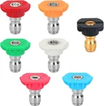 Pressure Washer Set - 5 Degrees Nozzle, 2 Storie 7 Pack, 1/4" Con. Fixed Price $23.99.