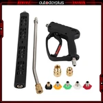 5000PSI 3/8" High Pressure Washer Gun With Extension Wand Trigger Handle 1/4". Fixed Price $47.09.