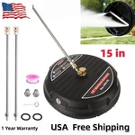 15" Pressure Washer Surface Cleaner Power Attachment With Extension Wands. Fixed Price $38.98.