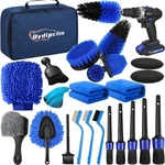 Qydipclin Car Detailing Kit, Brush Set, 23PCS, Blue. Fixed Price $33.49.
