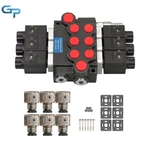 Hydraulic Control Valve Double Acting 13 Gpm 3600 Psi 3SPOOL Solenoid 12V Dc. Fixed Price $322.00.
