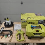 Ryobi RY14AM12 1.8 Gpm Automotive High Flow Pressure Washer Kit 1200 Psi. Fixed Price $144.99.