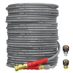 Heliwoo 100FT 1/4" Pressure Washer Hose 4200PSI Flexible Wire Extension. Fixed Price $89.89.