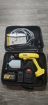 Gisam Cordless 21V Pressure Washer Kit Yellow Cold Water W/ Battery Charger Hose. Fixed Price $70.00.
