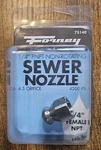 Forney 75140 Pressure Washer Accessories, Sewer Nozzle, Rotating, 1/4-INCH Npt. Fixed Price $14.99.