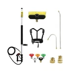 Raynel 24FT Telescoping Pressure Washer Extension Wand With Brush Head,power .... Fixed Price $118.82.