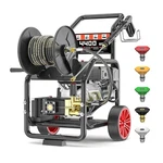 Pohir 15HP One-button Start Gas Pressure Washer 4400 Psi 4.0 Gpm 296CC Spray Gun. Fixed Price $1189.96.