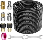 100FT 1/4 Inch Sewer Jetter Kit For Pressure Washer 4000PSI Drain Cleaner Hose. Fixed Price $52.96.