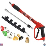 Tool Daily Premium Pressure Washer Gun Set - 40" Wand, Nozzles, M22, 5000 Psi. Fixed Price $67.90.
