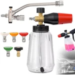 1/4 Pressure Washer Foam Cannon With Dual-connector Double Tip Attachment Usa. Fixed Price $18.98.