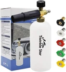 Sofipe Foam Cannon Kit, 1L Bottle Snow With 5 Pressure Washer Nozzle. Fixed Price $32.21.