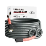 Aurora Car Pressure Washer Hose 1/4", Kink Resistant Power 25FT, Gray. Fixed Price $29.02.